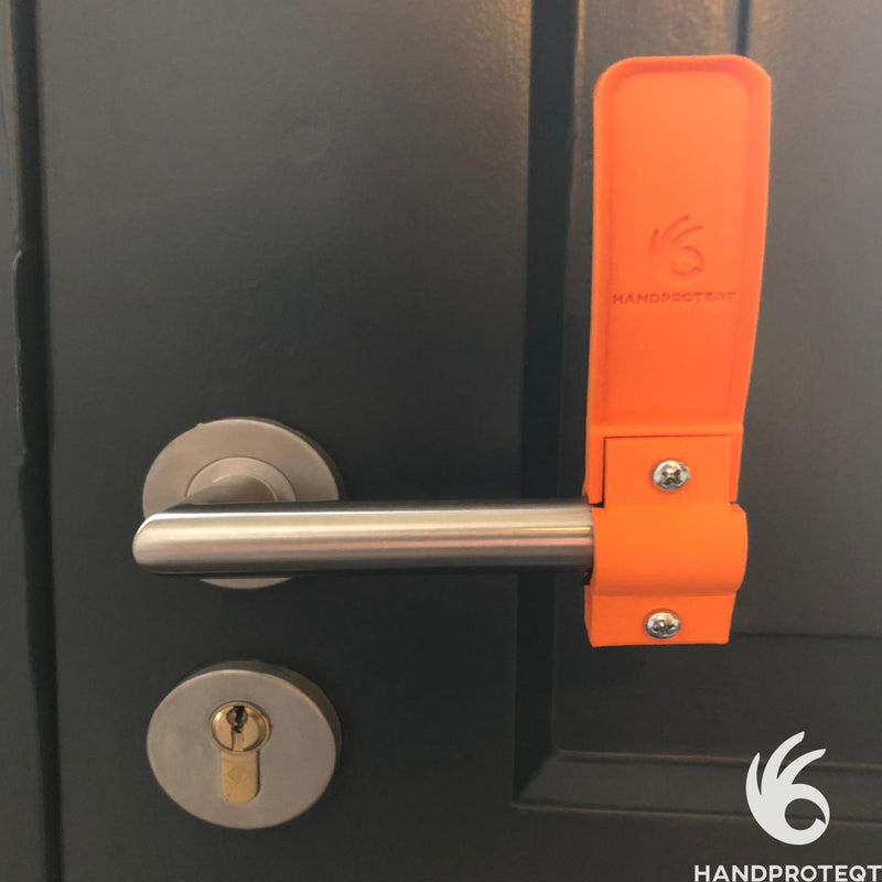 Handproteqt® Hands-free-deur-opener tbv ronde klink | Gaat verspreiding tegen | Hygiënische anti Corona Virus deurklink