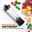 BODYIT® - Draagbare Blender met Extra Accessoires - 700ml – 6 Mesjes – Portable Blender To Go – USB-C - Oplaadbare Blenders met Accu – Draadloze Smoothie & Shake Maker - Zwart
