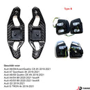 JDtuning® | Premium Carbon Flossen | Passend für Audi-Modell | A3/S3/RS3 | A4/S4/RS4 | A5/S5/RS5 | A6/S6/RS6 | A7/S7/RS7 | A8/S8 | Q2/Q3/Q5/SQ5/Q7/SQ7 | Tt/Ttrs | R8 | BMW E36 | Carbon Hochglanz – Schwarz/Rot