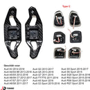 JDtuning® | Premium Carbon Flossen | Passend für Audi-Modell | A3/S3/RS3 | A4/S4/RS4 | A5/S5/RS5 | A6/S6/RS6 | A7/S7/RS7 | A8/S8 | Q2/Q3/Q5/SQ5/Q7/SQ7 | Tt/Ttrs | R8 | BMW E36 | Carbon Hochglanz – Schwarz/Rot