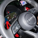 JDtuning® | Premium Carbon Flossen | Passend für Audi-Modell | A3/S3/RS3 | A4/S4/RS4 | A5/S5/RS5 | A6/S6/RS6 | A7/S7/RS7 | A8/S8 | Q2/Q3/Q5/SQ5/Q7/SQ7 | Tt/Ttrs | R8 | BMW E36 | Carbon Hochglanz – Schwarz/Rot