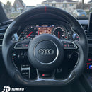 JDtuning® | Premium Carbon Flossen | Passend für Audi-Modell | A3/S3/RS3 | A4/S4/RS4 | A5/S5/RS5 | A6/S6/RS6 | A7/S7/RS7 | A8/S8 | Q2/Q3/Q5/SQ5/Q7/SQ7 | Tt/Ttrs | R8 | BMW E36 | Carbon Hochglanz – Schwarz/Rot