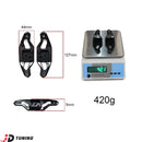 JDtuning® | Premium Carbon Flossen | Passend für Audi-Modell | A3/S3/RS3 | A4/S4/RS4 | A5/S5/RS5 | A6/S6/RS6 | A7/S7/RS7 | A8/S8 | Q2/Q3/Q5/SQ5/Q7/SQ7 | Tt/Ttrs | R8 | BMW E36 | Carbon Hochglanz – Schwarz/Rot