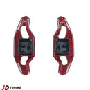 JDtuning® | Premium Carbon Flossen | Passend für Audi-Modell | A3/S3/RS3 | A4/S4/RS4 | A5/S5/RS5 | A6/S6/RS6 | A7/S7/RS7 | A8/S8 | Q2/Q3/Q5/SQ5/Q7/SQ7 | Tt/Ttrs | R8 | BMW E36 | Carbon Hochglanz – Schwarz/Rot