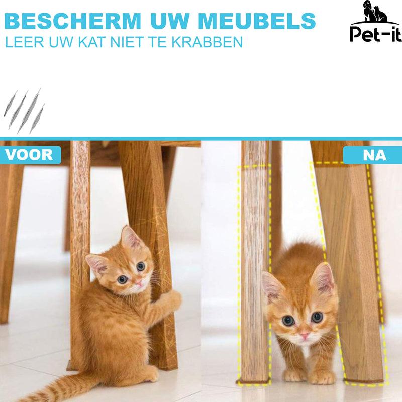 streichle es | Kratzschutz für Katzen und Hunde | 10M Schutzband | für Sofamöbelinnenraum | Transparent
