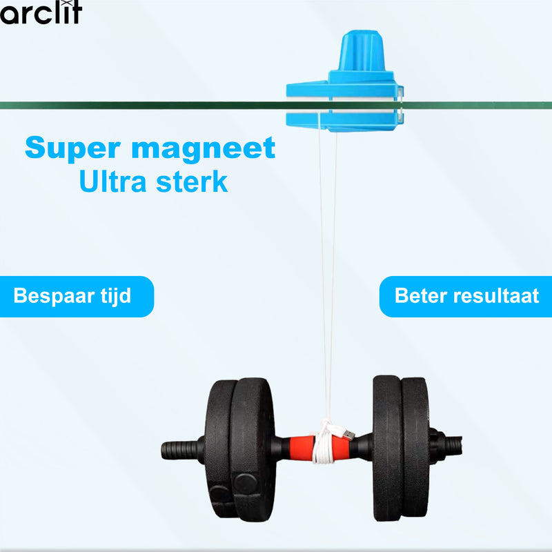 arclit® | Magnetische ramenwasser 4-24mm | Geschikt voor dubbelglas | Wast en droogt | Dubbelzijdige raamwisser | Verstelbare ruitenreiniger