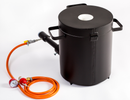Four de fusion | 1 Brûleur | Four de fusion des métaux 10kg | Four à gaz | propane | sept