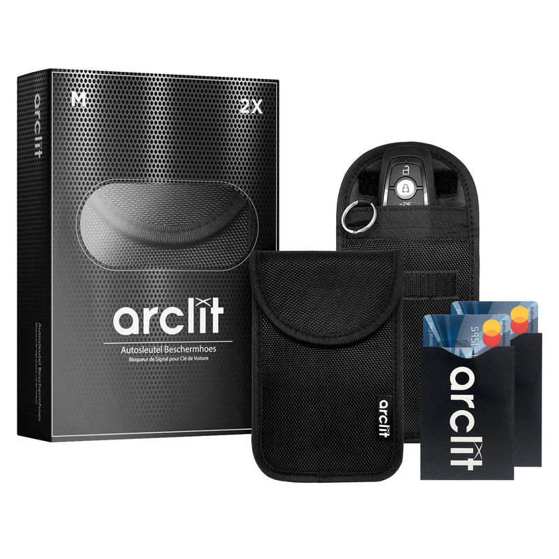 Arclit® Keyless Entry Autoschlüssel Anti-Diebstahl RFID Schutzhülle - Größe M