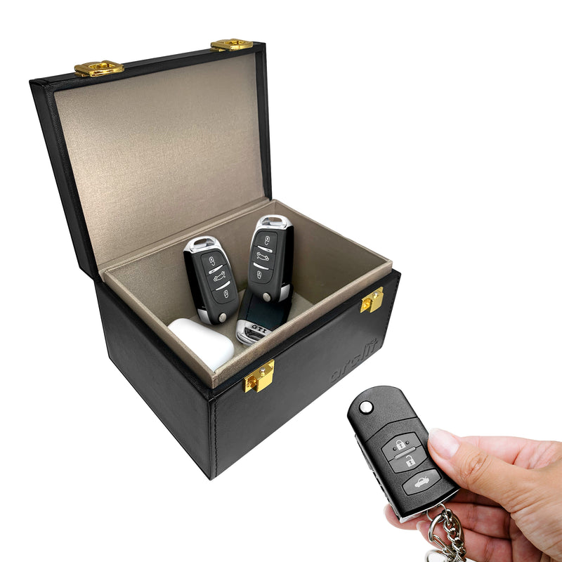 Arclit® | Autoschlüssel RFID Diebstahlschutz Box inkl. 2x Autoschlüssel  Schutzhülle | Keyless Entry Sicherheitsbox | Schlüsseltresor für Auto und