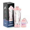 BODYIT® - Elektrische Shakebeker met Supplementen Doosje - 700ml - Lekvrije Proteïne Shaker - USB-Oplaadbare Shakebekers met Accu - Roze