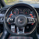 JDtuning® | Premium Aluminium Flippers | Geschikt voor Golf 7 DSG GTI R Scirocco Passat Volkswagen - Zwart/Blauw/Rood/Zilver