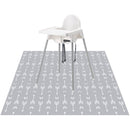 Soins complets pour bébé | Tapis de Pétrissage Bébé | Tapis lavable pour sous chaise haute | Pendant la peinture | Résistant à l'eau | 130x130cm 